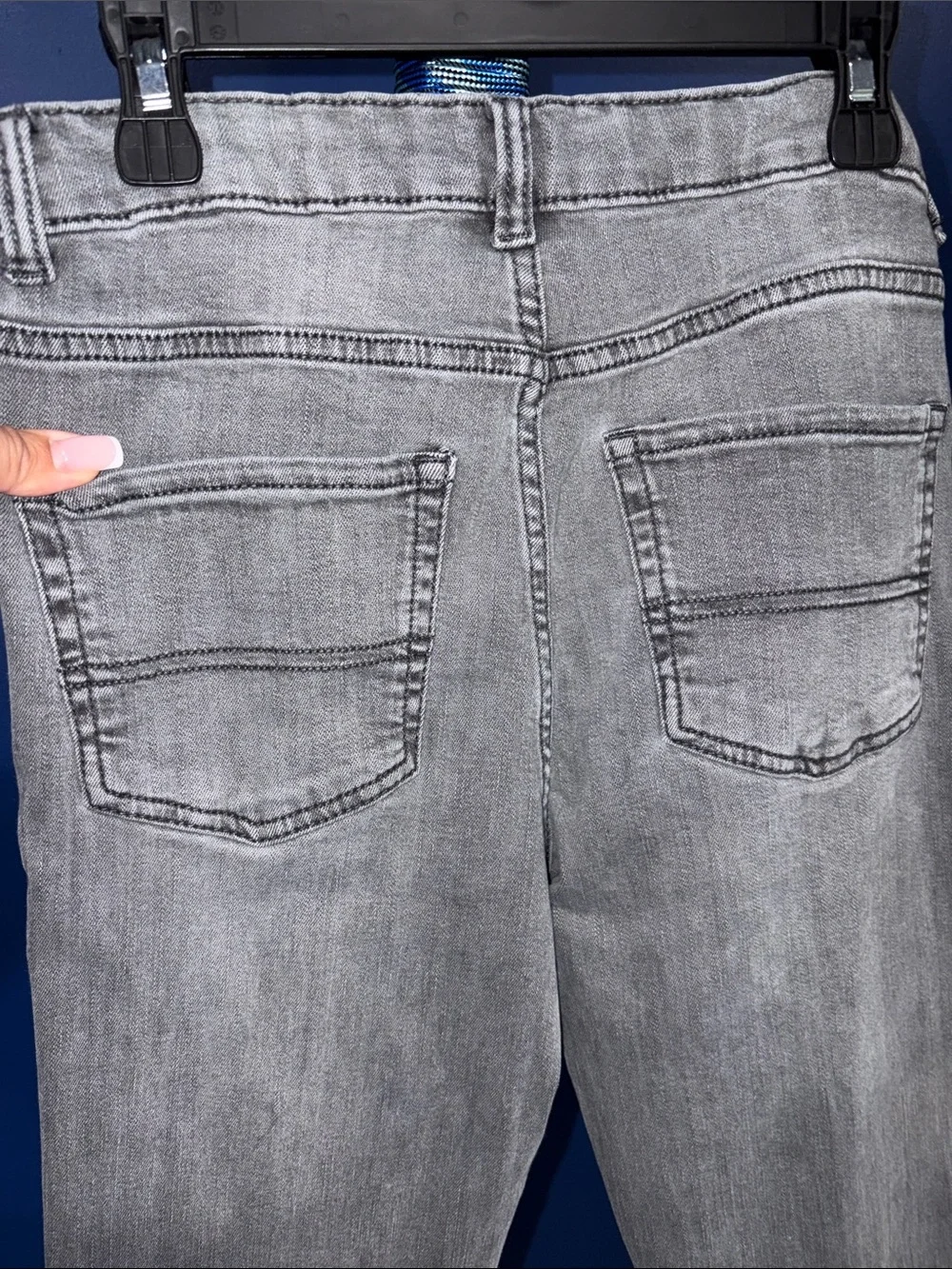 Children’s Place- Light Gray Straight Leg Jeans Size 12 Boys
